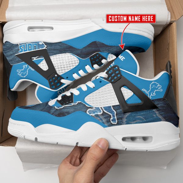 Detroit Lions AJ4 Sneakers Shoes For Men And Women_2121