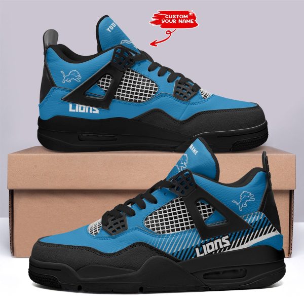 Detroit Lions AJ4 Sneakers Shoes For Men And Women_6494