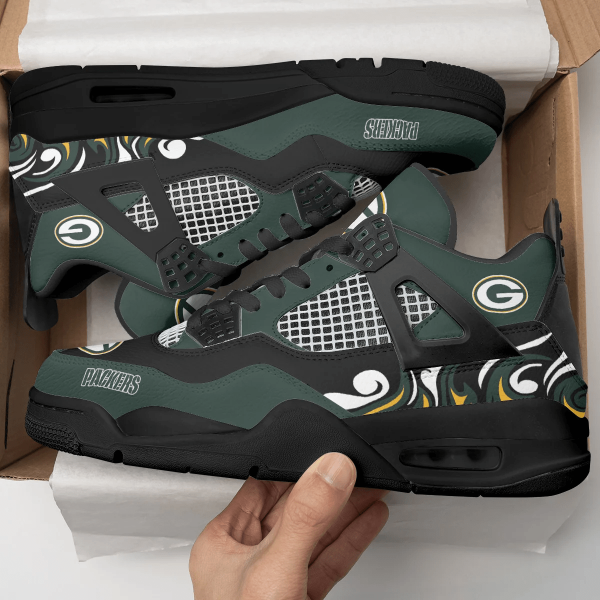 Green Bay Packers AJ4 Sneakers Shoes For Men And Women_6633