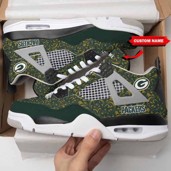 Green Bay Packers AJ4 Sneakers Shoes For Men And Women_7795