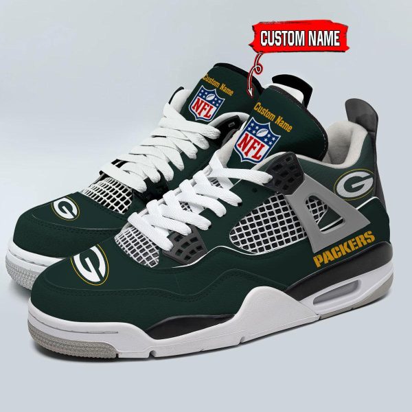 Green Bay Packers AJ4 Sneakers Shoes For Men And Women_9100