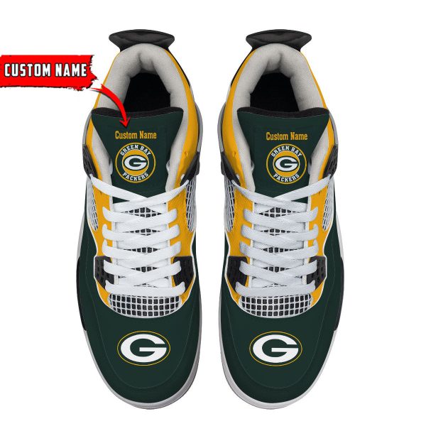Green Bay Packers AJ4 Sneakers Shoes For Men And Women_9564 - Image 2