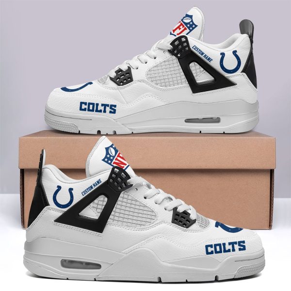 Indianapolis Colts AJ4 Sneakers Shoes For Men And Women_1245 - Image 2