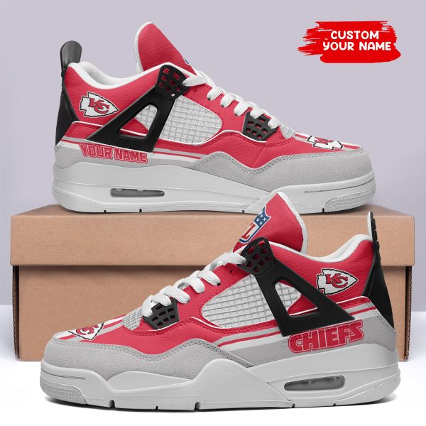 Kansas City Chiefs AJ4 Sneakers Shoes For Men And Women_4942 - Image 2