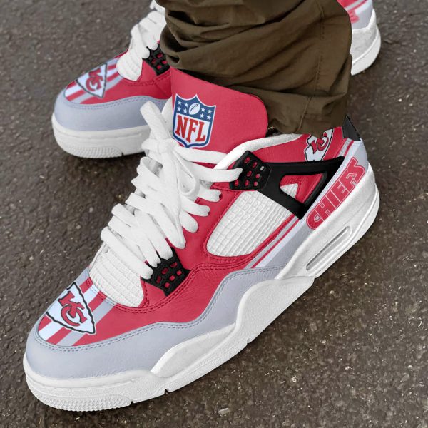 Kansas City Chiefs AJ4 Sneakers Shoes For Men And Women_4942 - Image 3