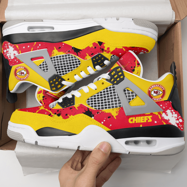 Kansas City Chiefs AJ4 Sneakers Shoes For Men And Women_7738 - Image 2