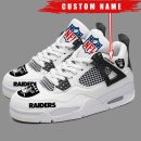Las Vegas Raiders AJ4 Sneakers Shoes For Men And Women_5238