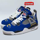 Los Angeles Rams AJ4 Sneakers Shoes For Men And Women_5268