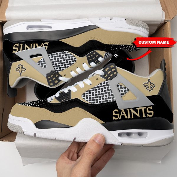 New Orleans Saints AJ4 Sneakers Shoes For Men And Women_5658