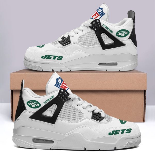 New York Jets AJ4 Sneakers Shoes For Men And Women_7042 - Image 2