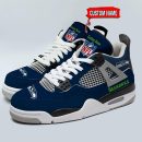 Seattle Seahawks AJ4 Sneakers Shoes For Men And Women_8756