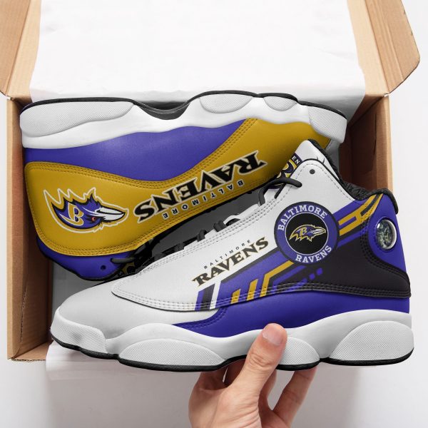 Baltimore Ravens NFL AJ13 Sneakers Shoes For Men And Women 22 - Image 2