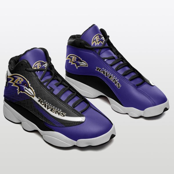 Baltimore Ravens NFL AJ13 Sneakers Shoes For Men And Women 26 - Image 2