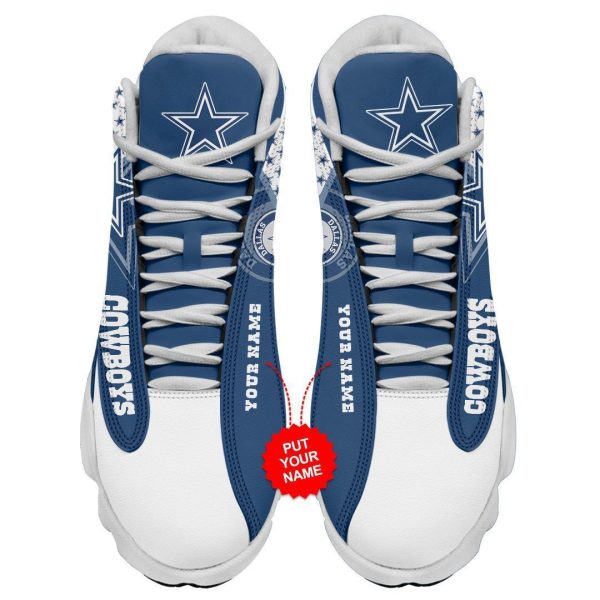 Dallas Cowboys NFL AJ13 Sneakers Shoes For Men And Women 110 - Image 3