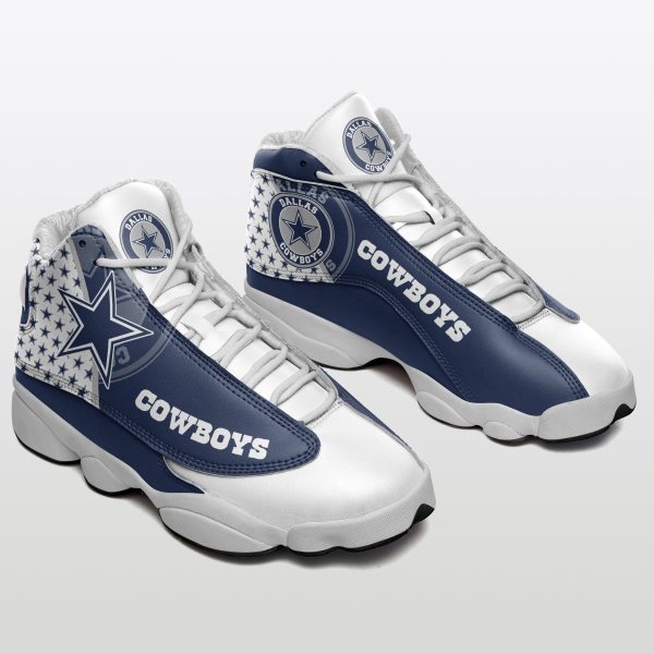 Dallas Cowboys NFL AJ13 Sneakers Shoes For Men And Women 113 - Image 2