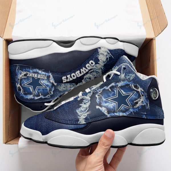 Dallas Cowboys NFL AJ13 Sneakers Shoes For Men And Women 118 - Image 2