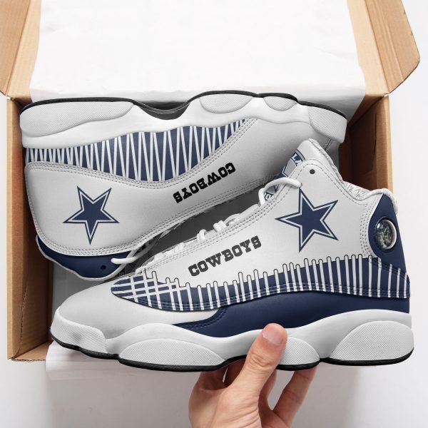 Dallas Cowboys NFL AJ13 Sneakers Shoes For Men And Women 121 - Image 2