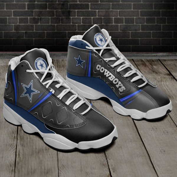 Dallas Cowboys NFL AJ13 Sneakers Shoes For Men And Women 137 - Image 2
