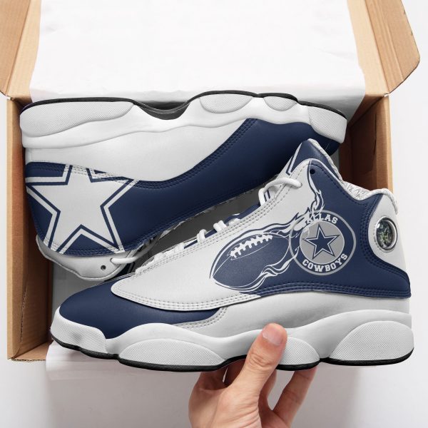 Dallas Cowboys NFL AJ13 Sneakers Shoes For Men And Women 142 - Image 2