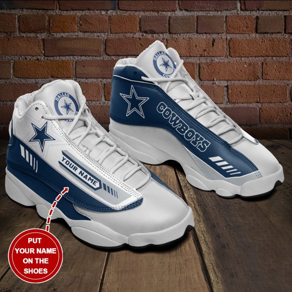 Dallas Cowboys NFL AJ13 Sneakers Shoes For Men And Women 50 - Image 3