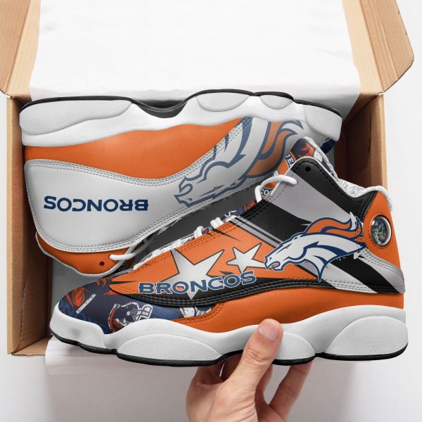 Denver Broncos NFL AJ13 Sneakers Shoes For Men And Women