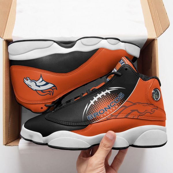Denver Broncos NFL AJ13 Sneakers Shoes For Men And Women 16 - Image 2