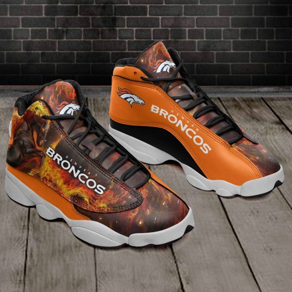 Denver Broncos NFL AJ13 Sneakers Shoes For Men And Women 22 - Image 2