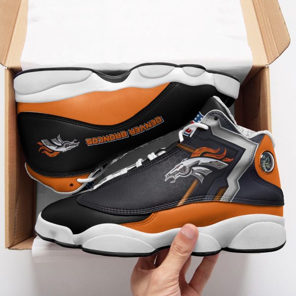 Denver Broncos NFL AJ13 Sneakers Shoes For Men And Women 26 - Image 2