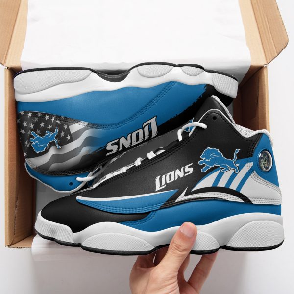 Detroit Lions NFL AJ13 Sneakers Shoes For Men And Women 9 - Image 2
