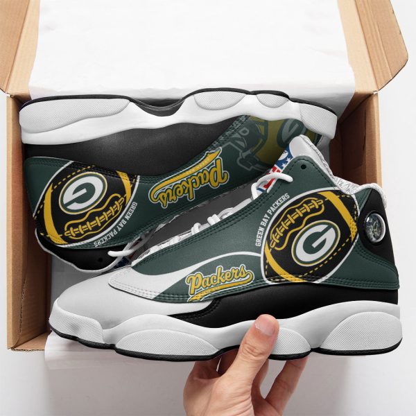 Green Bay Packers NFL AJ13 Sneakers Shoes For Men And Women 13 - Image 2