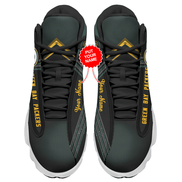 Green Bay Packers NFL AJ13 Sneakers Shoes For Men And Women 2 - Image 3