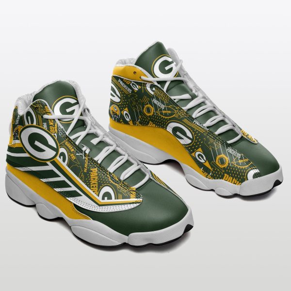 Green Bay Packers NFL AJ13 Sneakers Shoes For Men And Women 21