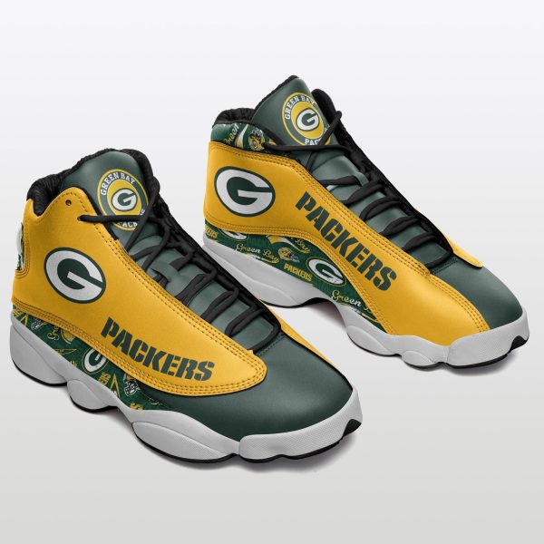 Green Bay Packers NFL AJ13 Sneakers Shoes For Men And Women 26