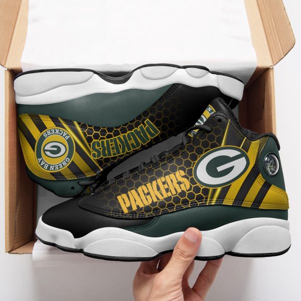 Green Bay Packers NFL AJ13 Sneakers Shoes For Men And Women 35