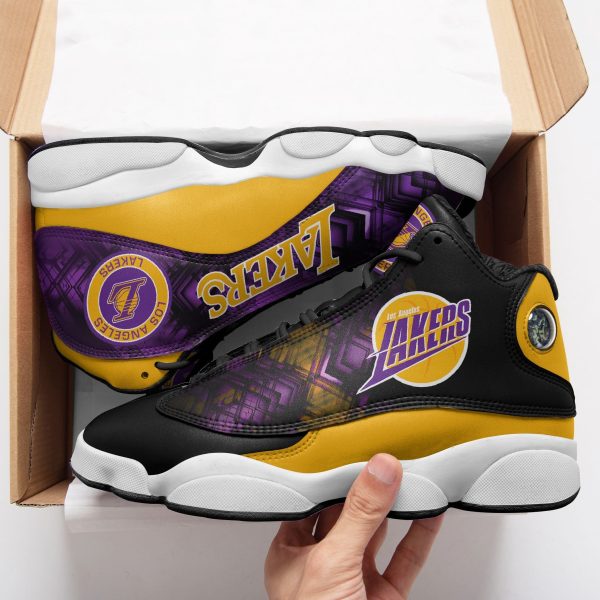 Los Angeles Lakers NFL AJ13 Sneakers Shoes For Men And Women 39 - Image 2