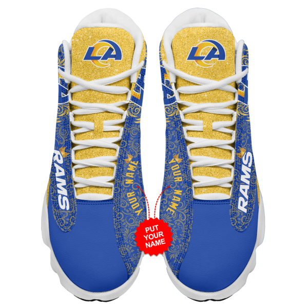 Los Angeles Rams NFL AJ13 Sneakers Shoes For Men And Women 5 - Image 3
