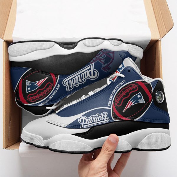 New England Patriots NFL AJ13 Sneakers Shoes For Men And Women 13 - Image 2
