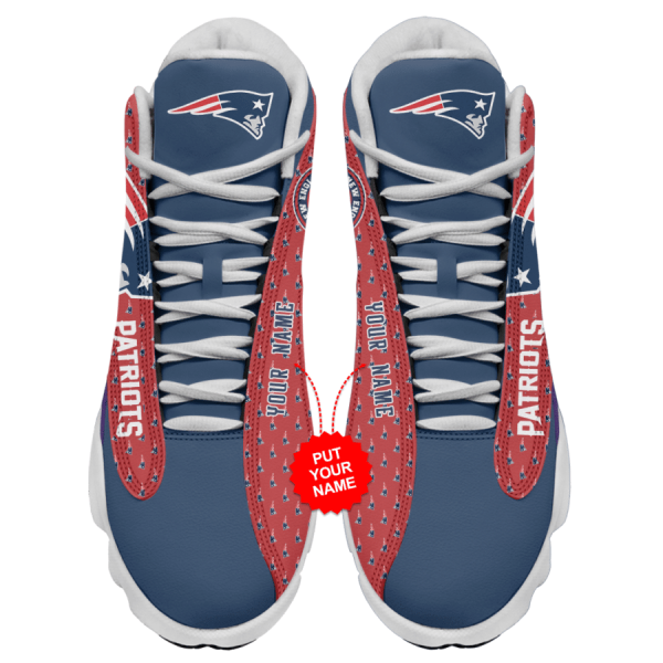 New England Patriots NFL AJ13 Sneakers Shoes For Men And Women 17 - Image 3