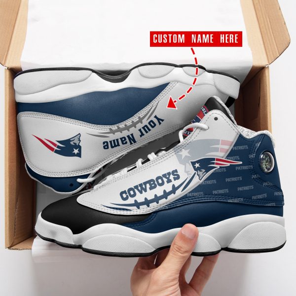 New England Patriots NFL AJ13 Sneakers Shoes For Men And Women 24 - Image 2