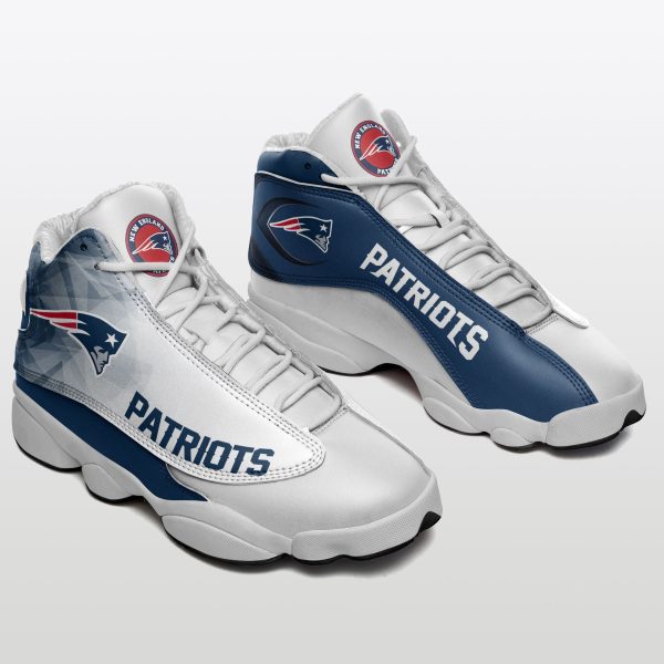 New England Patriots NFL AJ13 Sneakers Shoes For Men And Women 5 - Image 2