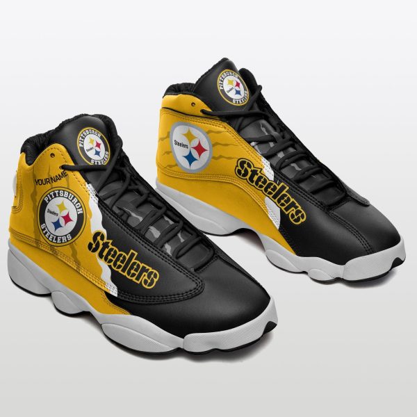 Pittsburgh Steelers NFL AJ13 Sneakers Shoes For Men And Women 19