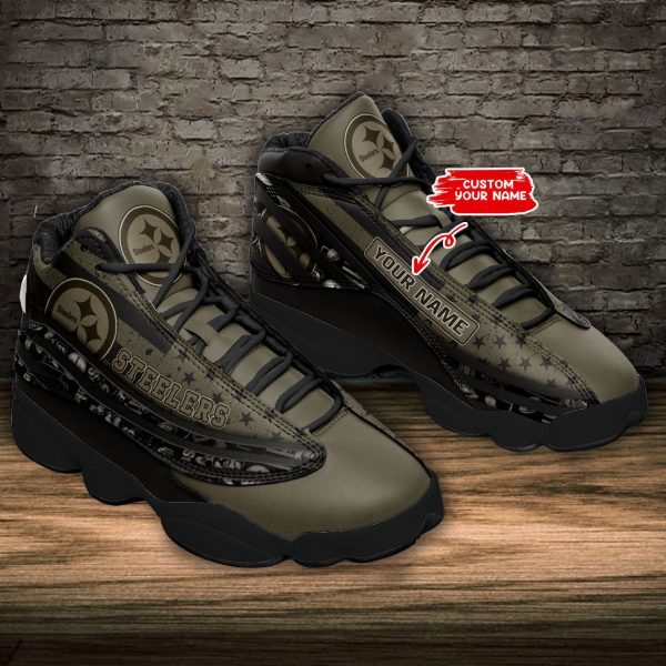 Pittsburgh Steelers NFL AJ13 Sneakers Shoes For Men And Women 84