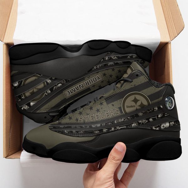 Pittsburgh Steelers NFL AJ13 Sneakers Shoes For Men And Women 84 - Image 2