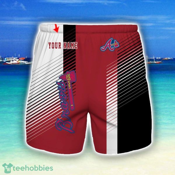 Atlanta Braves Beach Shorts For Sport Fans Team Summer Gift Custom Name