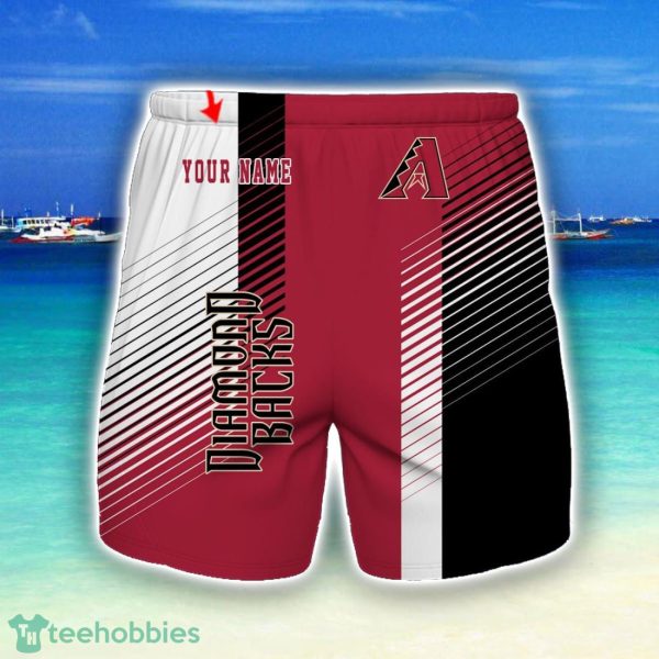 Arizona Diamond Beach Shorts For Sport Fans Team Summer Gift Custom Name