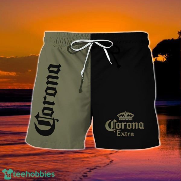 Basic Corona Beer Hawaiian Shorts