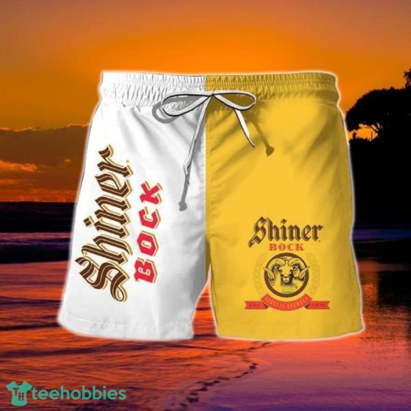 Basic Shiner Bock Beer Hawaiian Shorts