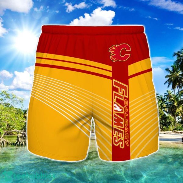 Calgary Flames Beach Short For Fans Summer Gift