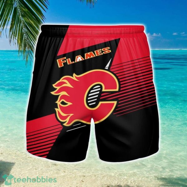 Calgary Flames 3D Beach Shorts Summer Vacation Gift For Men