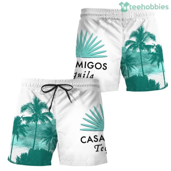 Casamigos Tropical Flag Swim Trunks Hawaiian Short